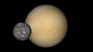 venus finally gets a moon mercury transit [upl. by Aneet]