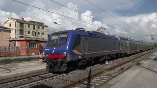 2023  IT  Arrival of Trenitalia 464 loco with a TI regional train quotVivaltoquot in Cisterna di Latina [upl. by Namya]