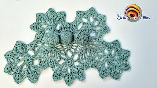 El Mejor Patrón a Crochet que verás hoy para centros de mesa chales Decoración de cojines etc [upl. by Cost]