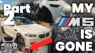 BMW M5 S63 Engine Rebuild  PART 2 [upl. by Lleirbag]