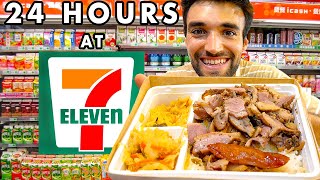 LIVING on 7ELEVEN FOODS in TAIWAN for 24 HOURS [upl. by Rachaba765]