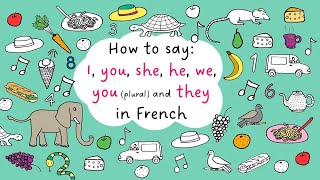 Subject pronouns in French je tu il elle nous vous ils elles [upl. by Timms794]