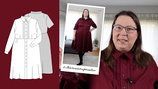 Sewing a shirtwaist dress for fall free pattern and detailed tutorial [upl. by Hiasi]