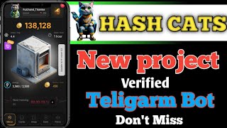 HASH CATS Bot Telegram Airdrop  Telegram verified Project  New Teligarm bot 2024  Cats New Bot [upl. by Michon954]