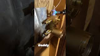 Soldering Pex b adaptors on a delta valve bathroomremodel bluecollar asmr asmrsounds plumber [upl. by Siurtemed]