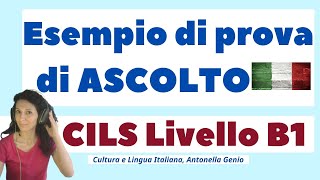 ITALIAN LISTENING EXERCISE LEVEL B1  learn Italian Prova di ASCOLTO CILS Italiano B1 Esempio [upl. by Dalohcin]