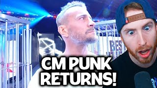 CM PUNK RETURNS TO WWE [upl. by Esila787]