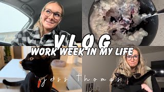 nurse VLOG work week in my life new glasses busy week hanging at home [upl. by Euqirat]