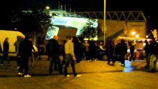 Wolves fans clash with Birmingham Citys Zulus 2012 january 18  Wolverhampton  Birmingham 0  1 [upl. by Eenel]