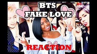 Black American Girl Reacts to BTS  FAKE LOVE First Kpop Reaction [upl. by Asher]