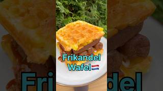 Frietwafel  Del🤤 lekker frikandel foodshorts holland [upl. by Jo-Anne]