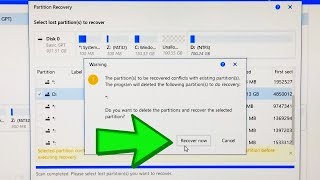 How to Recover Lost Deleted Partition in Windows Complete Tutorial [upl. by Anrahc462]