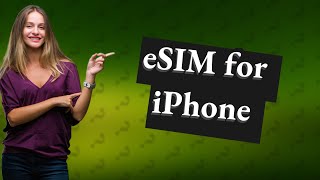 What is an eSIM in an iPhone [upl. by Yltnerb]