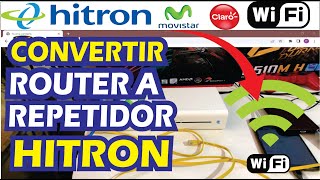 CONVIERTE ROUTER HITRON CGNV22 A REPETIDOR WIFI  Access Point  Movistar ✅ [upl. by Sukramaj]