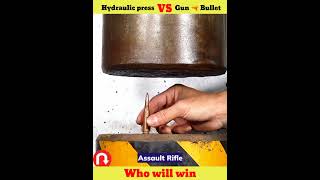 Hydraulic press vs Different gun 🔫 bullets 🤯facts shorts whatif uniqueexperiment मजेदार [upl. by Rojas382]