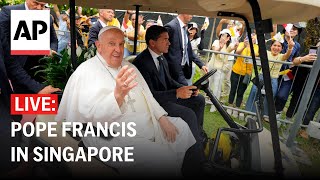 LIVE Welcome ceremony for Pope Francis in Singapore [upl. by Buatti195]