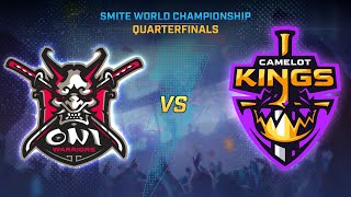 SMITE WORLD CHAMPIONSHIP  Quarterfinals  Camelot Kings Vs Oni Warriors [upl. by Nye]