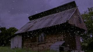 Relaxing Rain Sounds on a Tin Roof w Thunder for Sleep amp Relaxation  10 Hours Natural White Noise [upl. by Vola]