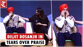 Diljit Dosanjh in tears at Amar Singh Chamkila trailer launch after Imtiaz Ali praises him [upl. by Aenaj]