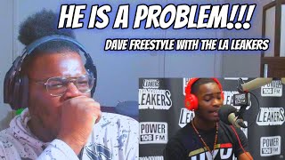 Dave Freestyle With The LA Leakers REACTION [upl. by Livvy]