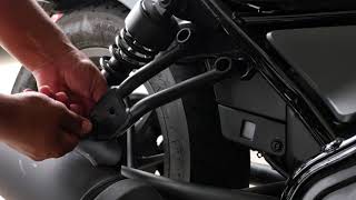 Honda Rebel 500 Exhaust with sound clip [upl. by Padegs]