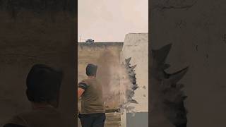 Green wall Destruction VFX vfx freevfx Greenscreen mycreativefx [upl. by Eseer]