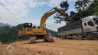 Mountain Excavation Mega Machines  Excavators Bulldozers amp Cranes Level Terrain for New Roads [upl. by Ringsmuth937]