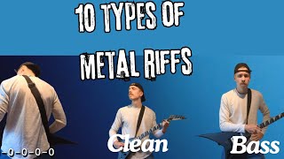 10 types of metal riffs [upl. by Namzaj763]