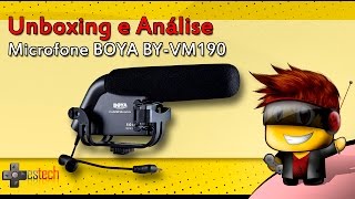 Unboxing e Análise Microfone Boya BYVM190 [upl. by Leivad]