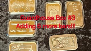 Adding 6 more bars to the Guardhouse Box Challenge stacking silver vintagesilver [upl. by Audri]