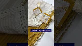 Latkan For Dupatta amp Blouse sewing latkan colourofthreads shortvideo [upl. by Ardnac]