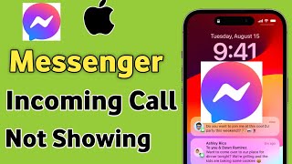 Fix Messenger Incoming Call Not Showing Problem In iPhone [upl. by Ashia]