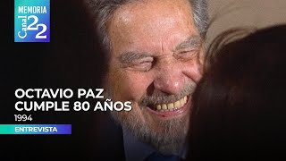 Octavio Paz celebra su cumpleaños 80 en Nueva York 1994 [upl. by Waterman]