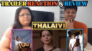 Thalaivi trailer  Kangana Ranaut Arvind Swami  Vijay  Thalaivi trailer reaction amp review  TAMIL [upl. by Enicnarf]