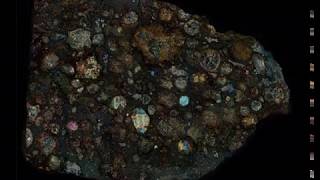 NWA 2364 Meteorite Thin Section to Surface Image Slideshow [upl. by Gennaro]