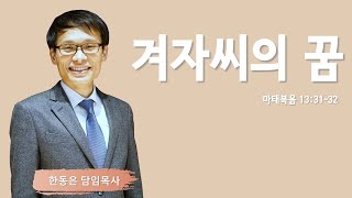 교회설립기념주일  겨자씨의 꿈ㅣ마태복음 133132ㅣ한동은 담임목사  주님의교회 [upl. by Araeic]