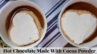 HOT CHOCOLATE MADE WITH COCOA POWDER  EASY TO REMEMBER RECIPE  VALRHONA COCOA [upl. by Adiaj]