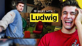 Ludwig Reacts To Surviving 48 hours with Ludwig By Colin and Samir [upl. by Windzer]