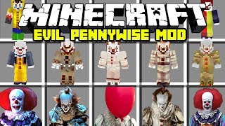 Minecraft IT Evil Pennywise Mod  Pennywise amp Georgie  Modded Minigame [upl. by Gussie515]