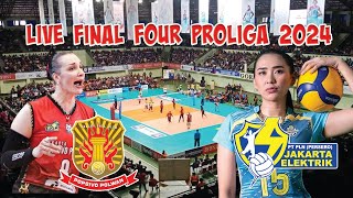 Live final four proliga 2024 Jakarta Popsivo Polwan vs Jakarta Electric PLN [upl. by Zeitler427]