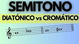 SEMITONO DIATONICO Y SEMITONO CROMATICO Lenguaje Musical [upl. by Garrik]