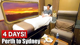 🇦🇺4600 Australias Most Luxurious Sleeper Train  Indian Pacific Adelaide→Sydney [upl. by Hamnet]