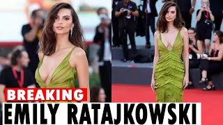 Emily Ratajkowski Favors Fringe in Vintage Gucci by Tom Ford Gown at the 2024 Venice Film Festival [upl. by Milks]