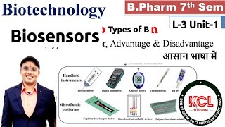 Biosensors Definition Types amp Component of Biosensor L3 Unit1 Biotechnology 6th Semester BPharm [upl. by Yenial923]