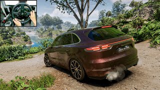 Test Drive Unlimited Solar Crown  Offroad gameplay  Porsche Cayenne Turbo  Thrustmaster T300RS [upl. by Atterg]