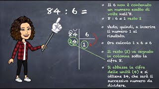 LE DIVISIONI IN COLONNA CON UNA CIFRA AL DIVISORE [upl. by Odanref]