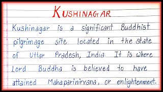 Kushinagar Buddhist Pilgrimage Site About Kushinagar [upl. by Sayce]