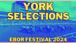 HORSE RACING TIPS  YORK EBOR FESTIVAL  AUGUST 2124 2024 horseracing horseracingtips [upl. by Yllim]