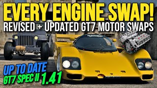 FULL LIST of GT7 Engine Swaps  Revised amp Updated  Gran Turismo 7 141 Update  Motor Swaps [upl. by Friedland365]