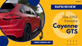 Rapid Review  The 2016 Porsche Cayenne GTS [upl. by Merkle]